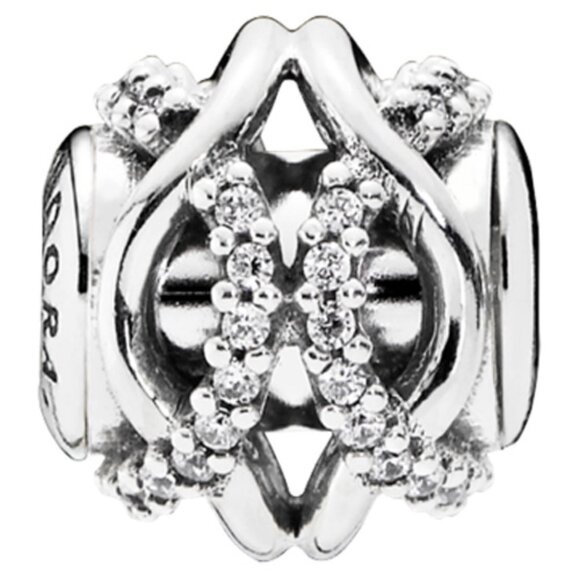 PANDORA ESSENCE Caring Charm with Clear Zirconia Authentic Sterling Silver - Picture 11 of 11